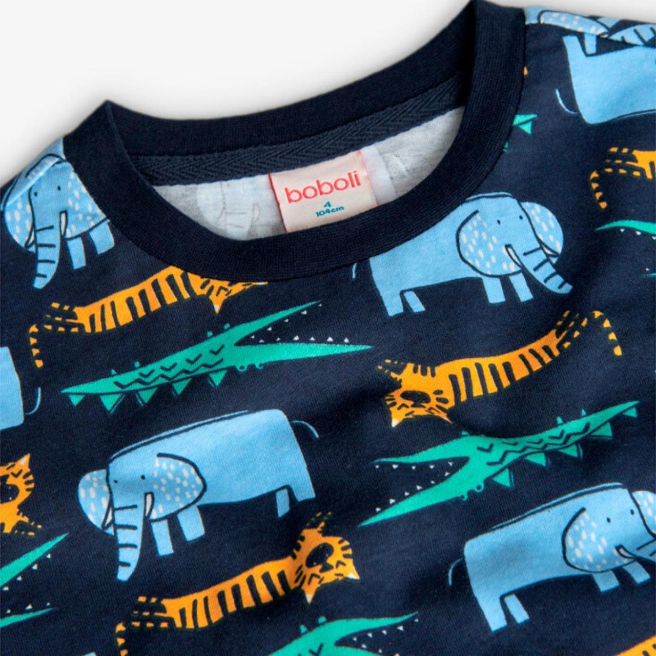 Πιτζάμα μακό αγόρι Boboli-931058-9470-Navy φωτογραφία