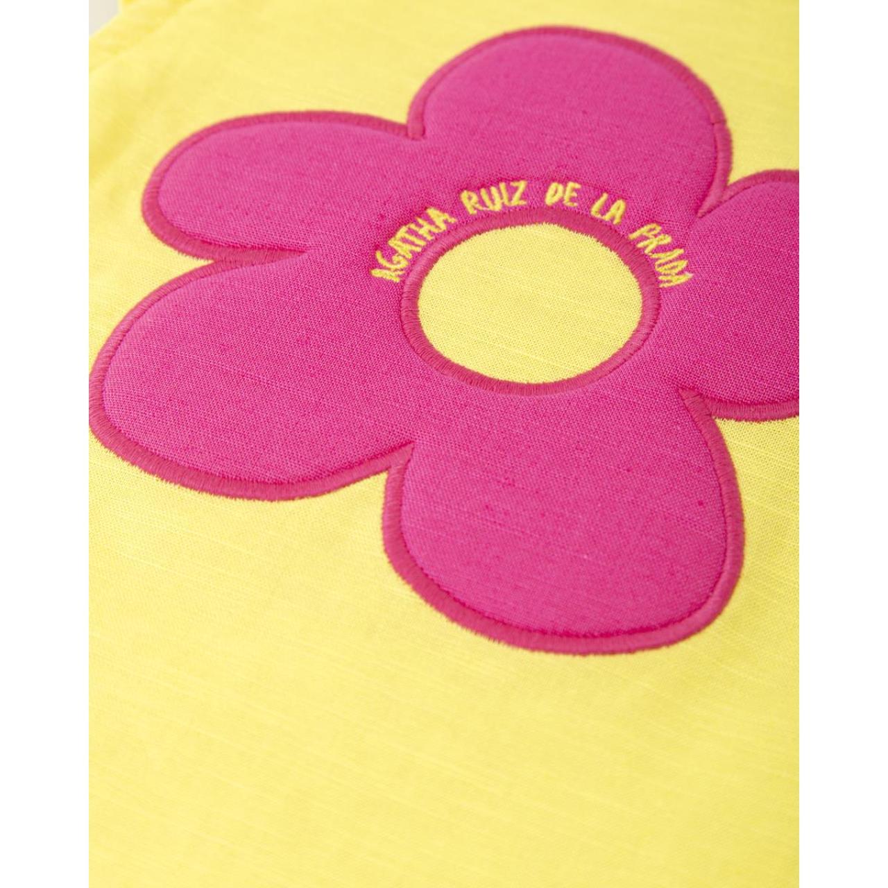 Φόρεμα υφασμάτινο κορίτσι Agatha Ruiz De La Prada-8207S25-Yellow φωτογραφία