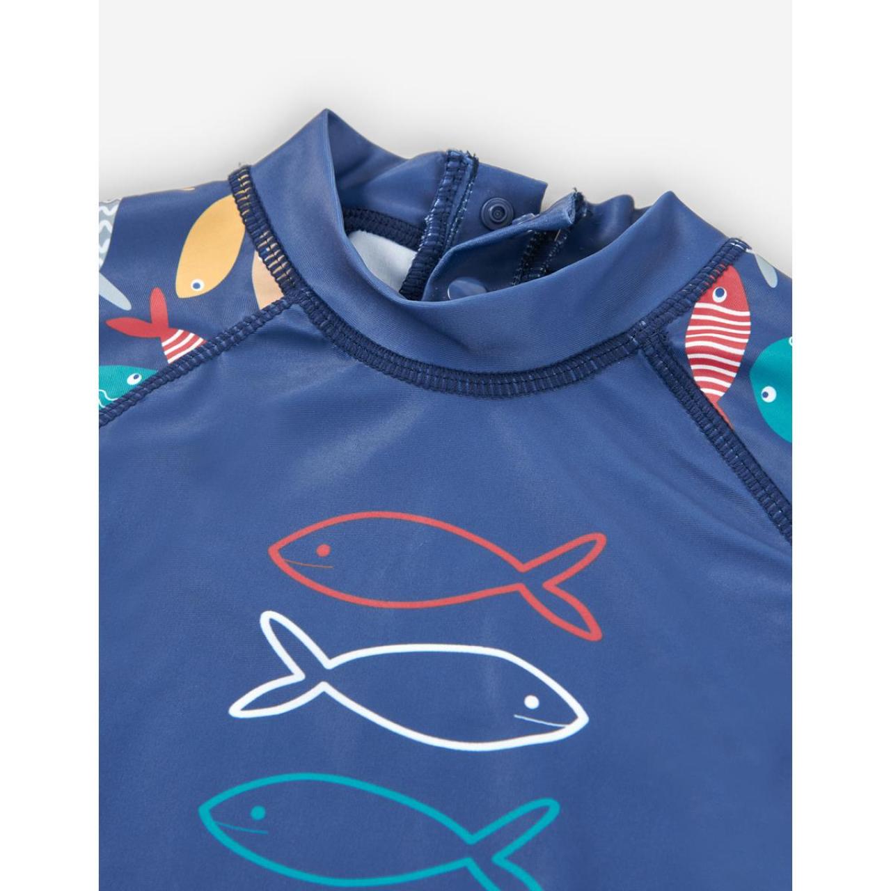 Μπλούζα μπεμπέ παραλίας UV αγόρι Losan-LBBAP0701_25002-Light Navy