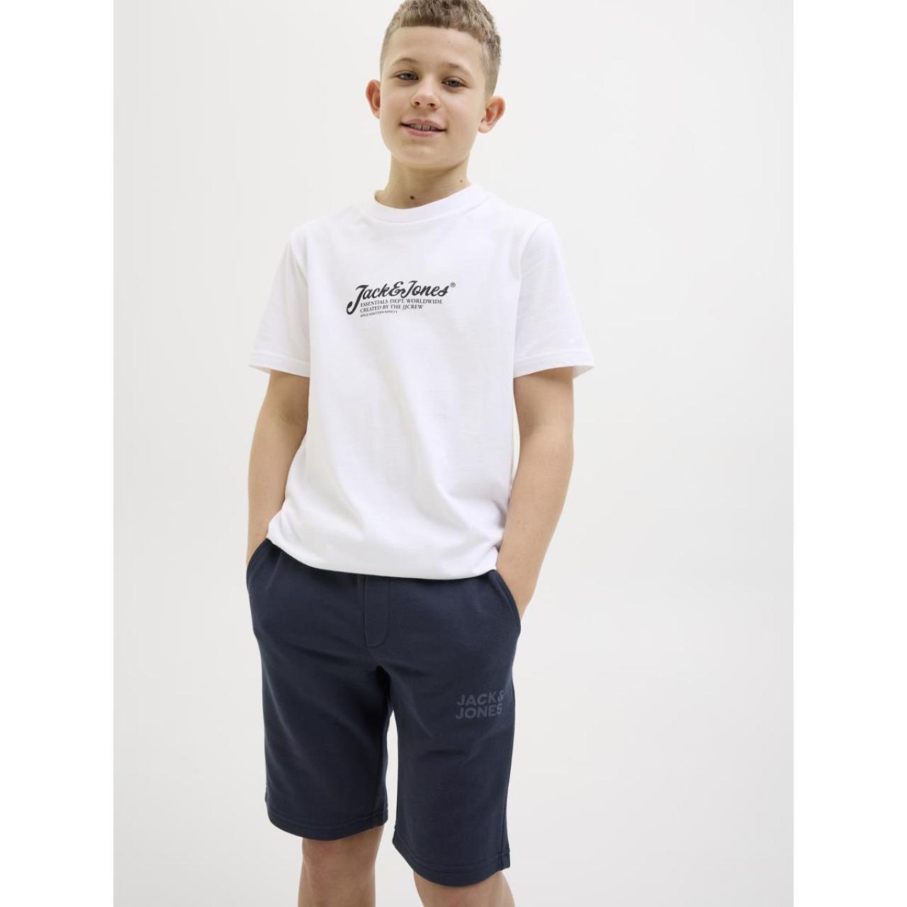 Βερμούδα φούτερ αγόρι JACK & JONES-12204818-Navy Blazer