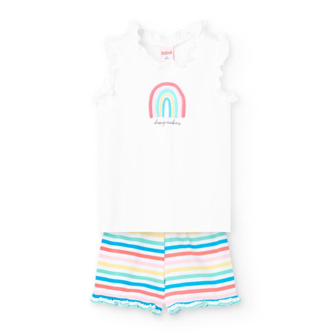 BOBOLI Πιτζάμα μακό κορίτσι Boboli-921079-1100-White
