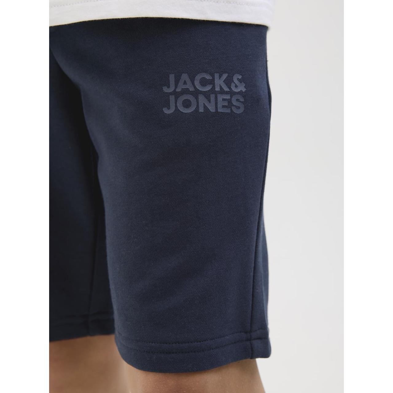 Βερμούδα φούτερ αγόρι JACK & JONES-12204818-Navy Blazer