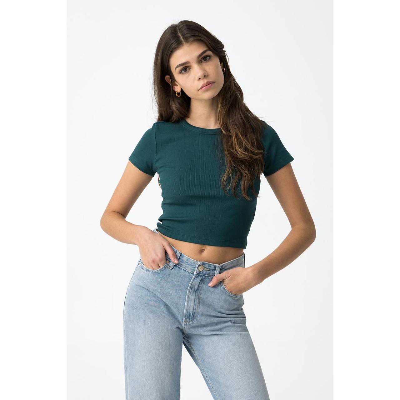 Μπλούζα ριμπ κορίτσι Tiffosi-10059127-854-Green