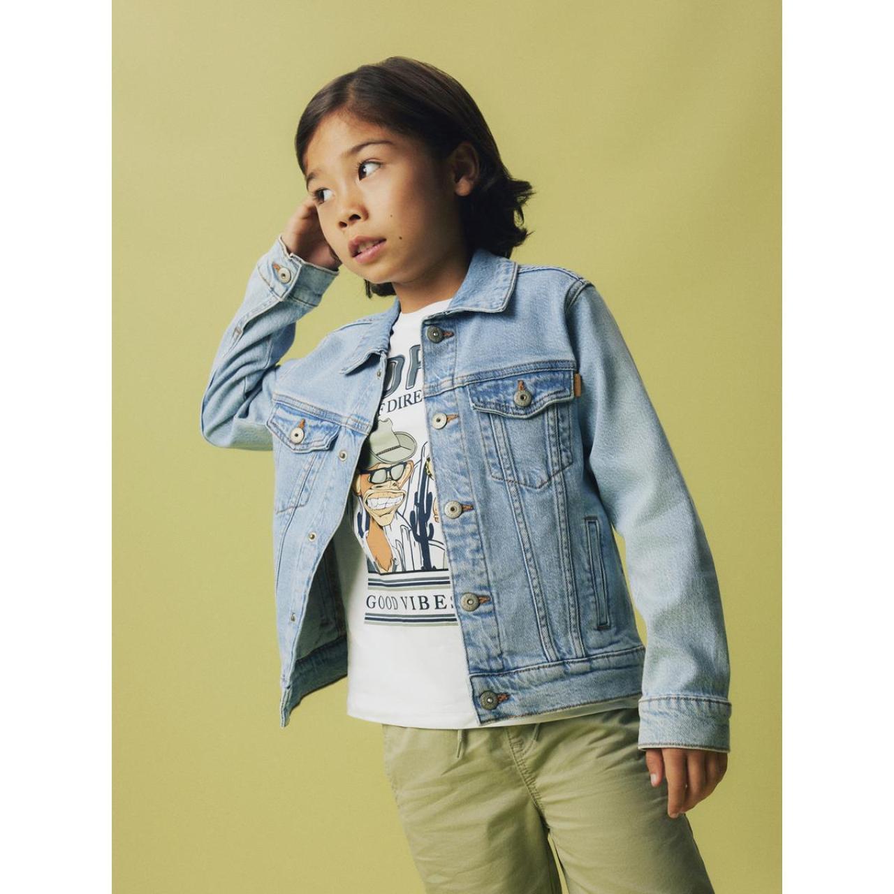 Μπουφάν τζιν αγόρι name it-13241461-Light Blue Denim