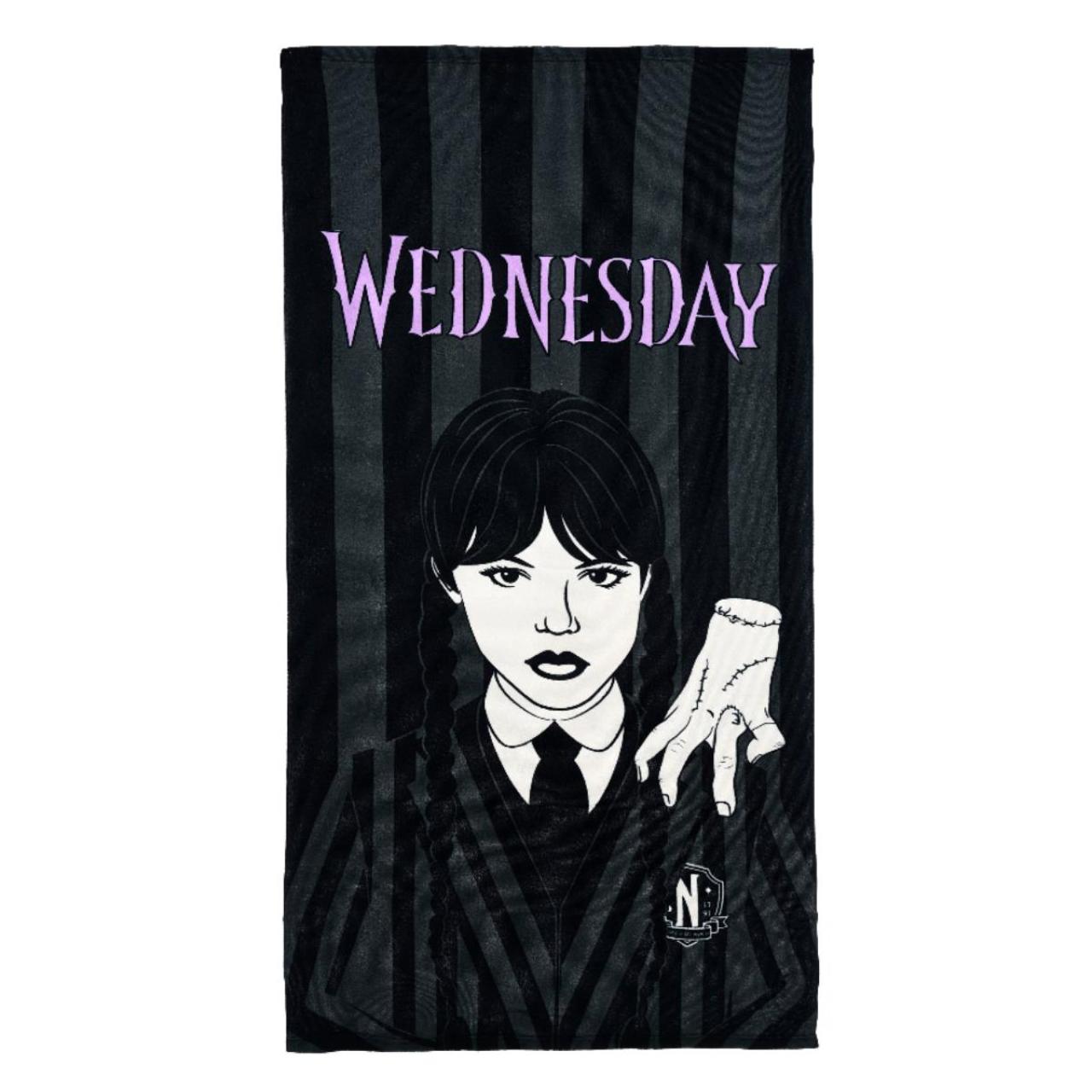 SUPER HEROES Πετσέτα παραλίας κορίτσι Wednesday-YE18061-DGREY
