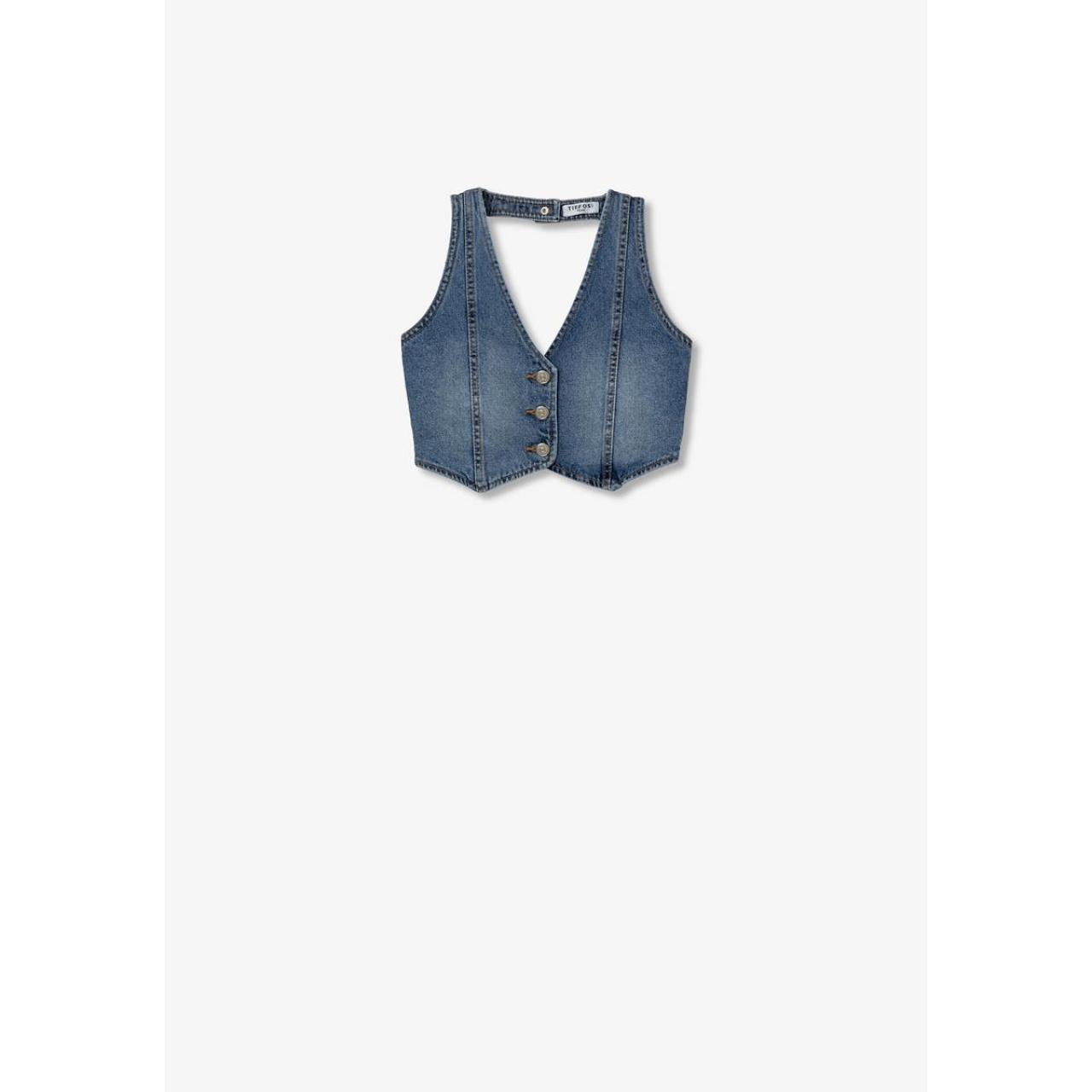 TIFFOSI Γιλέκο τζιν κορίτσι Tiffosi-10059465-M110-Denim
