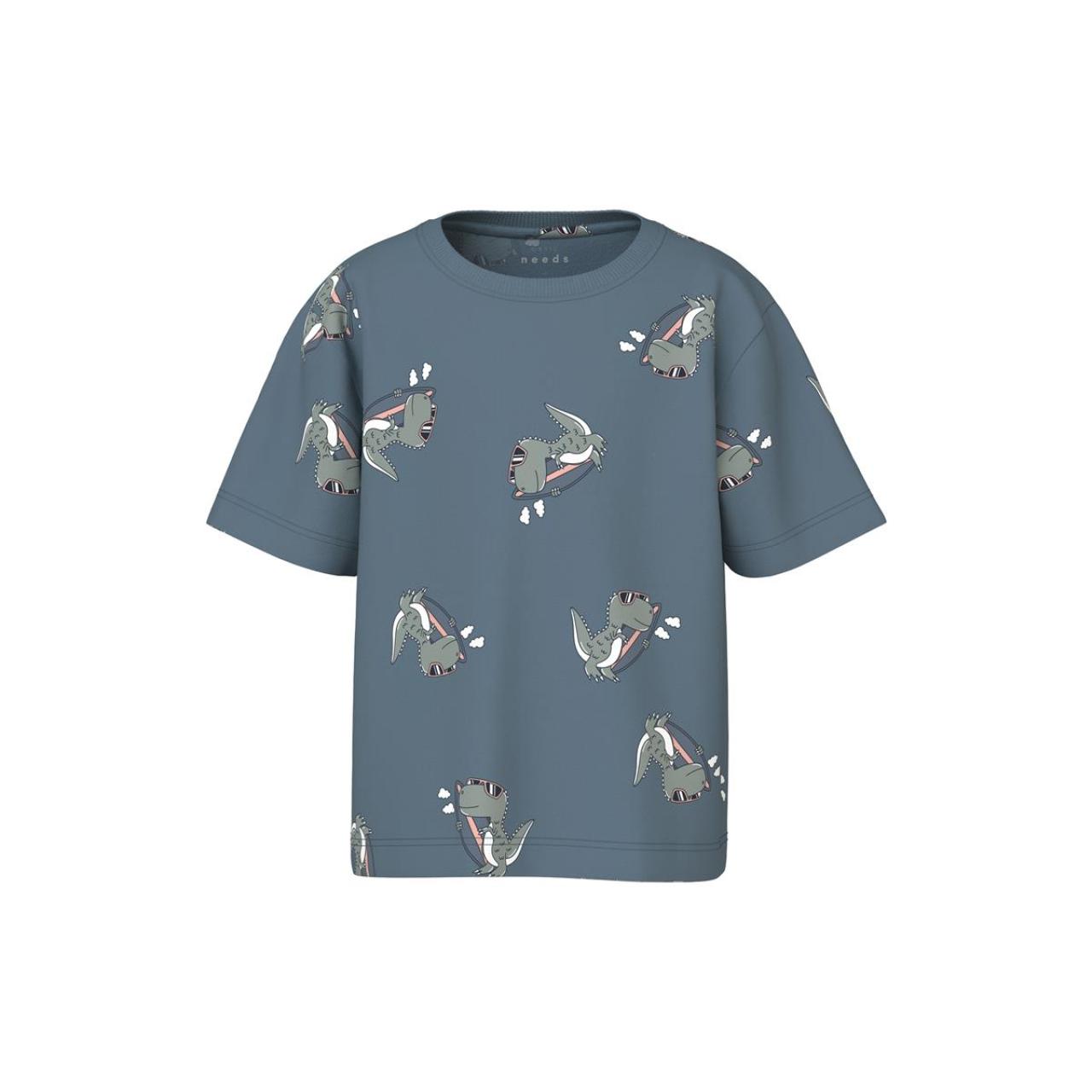 Name it Μπλούζα μακό αγόρι name it-13241581-Blue Mirage-organic cotton