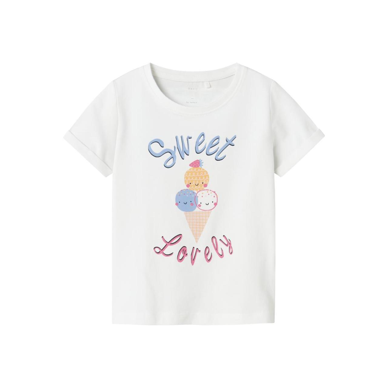 Μπλούζα μακό κορίτσι name it-13228145-Bright White/Sweet