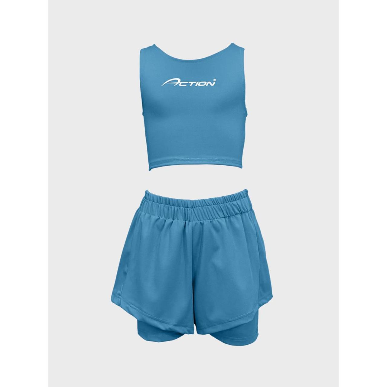 ACTION Σετ μακό αθλητικό κορίτσι Action-22530007-Blue