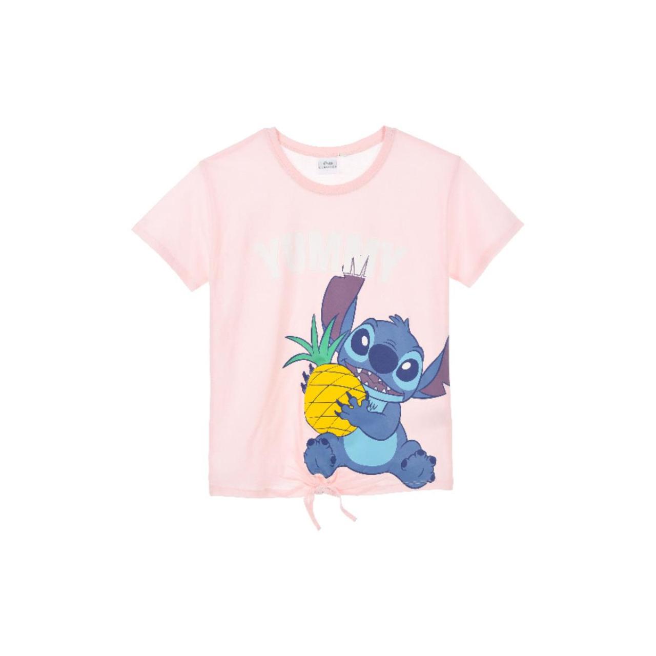 SUPER HEROES Μπλούζα μακό κορίτσι Lilo & Stitch-YE10084-PINK