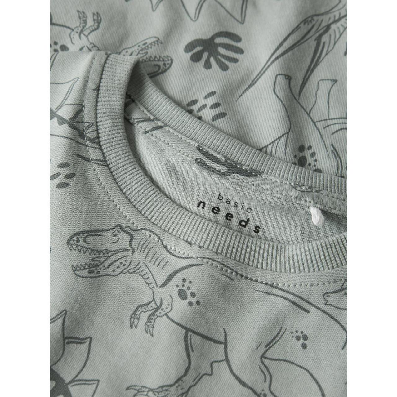 Μπλούζα μακό αγόρι name it-13241581-Aqua Gray-organic cotton φωτογραφία