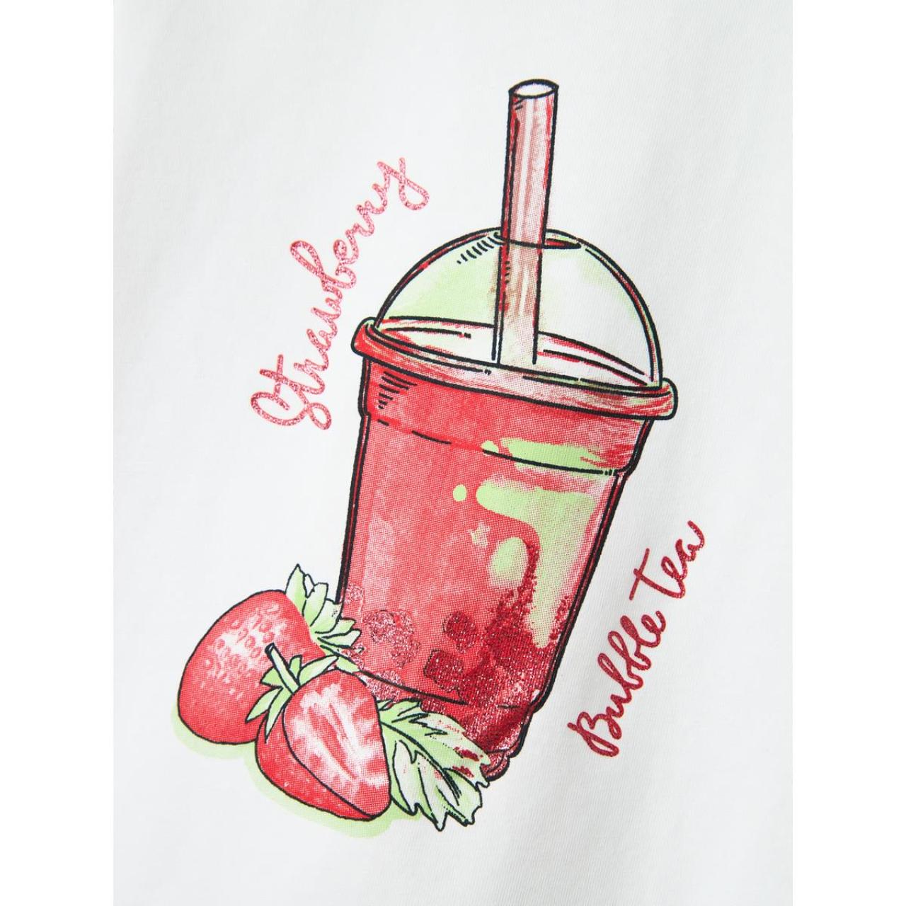 Μπλούζα μακό κορίτσι name it-13241048-Bright White-organic cotton