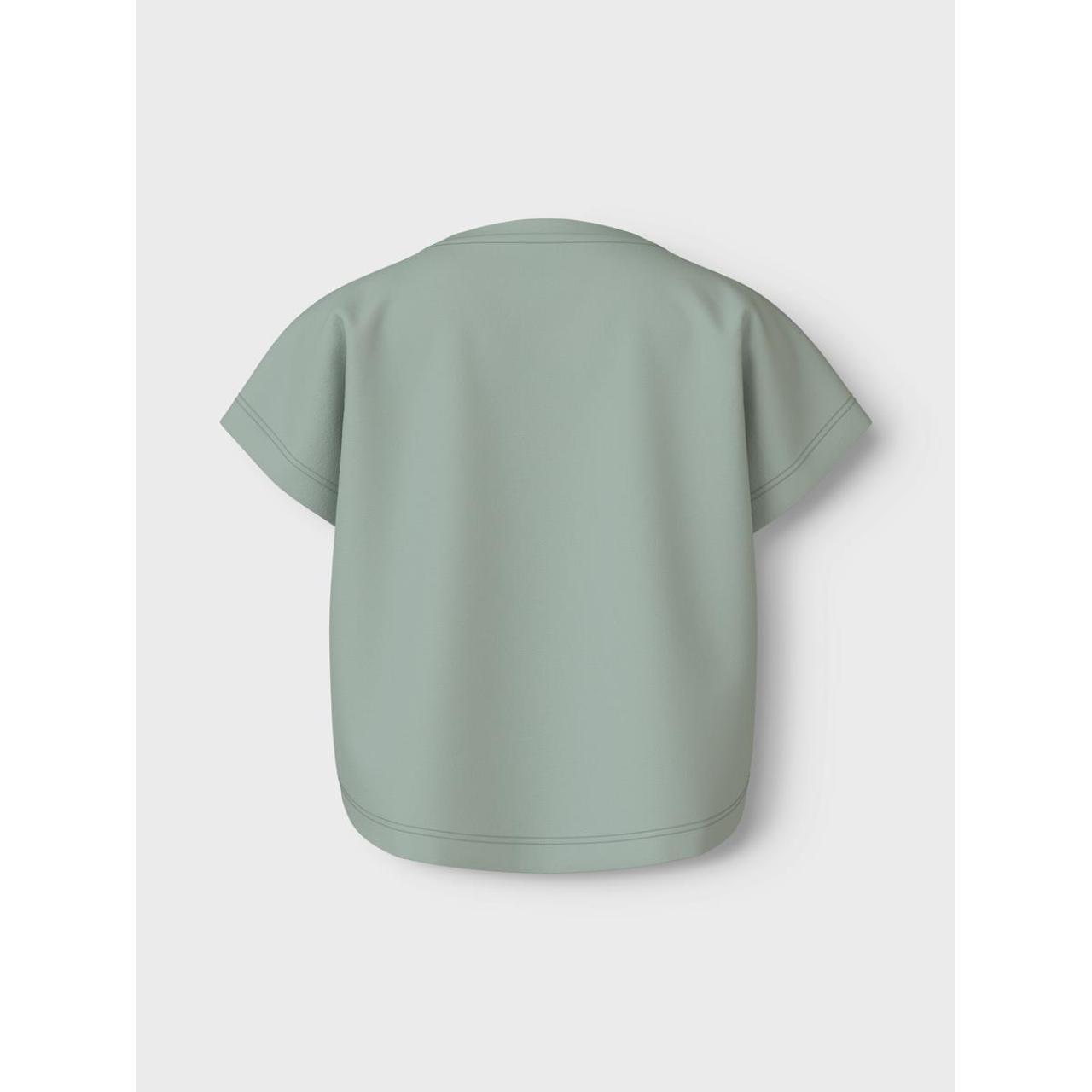 Μπλούζα μακό crop κορίτσι name it-13215793-Aqua Gray