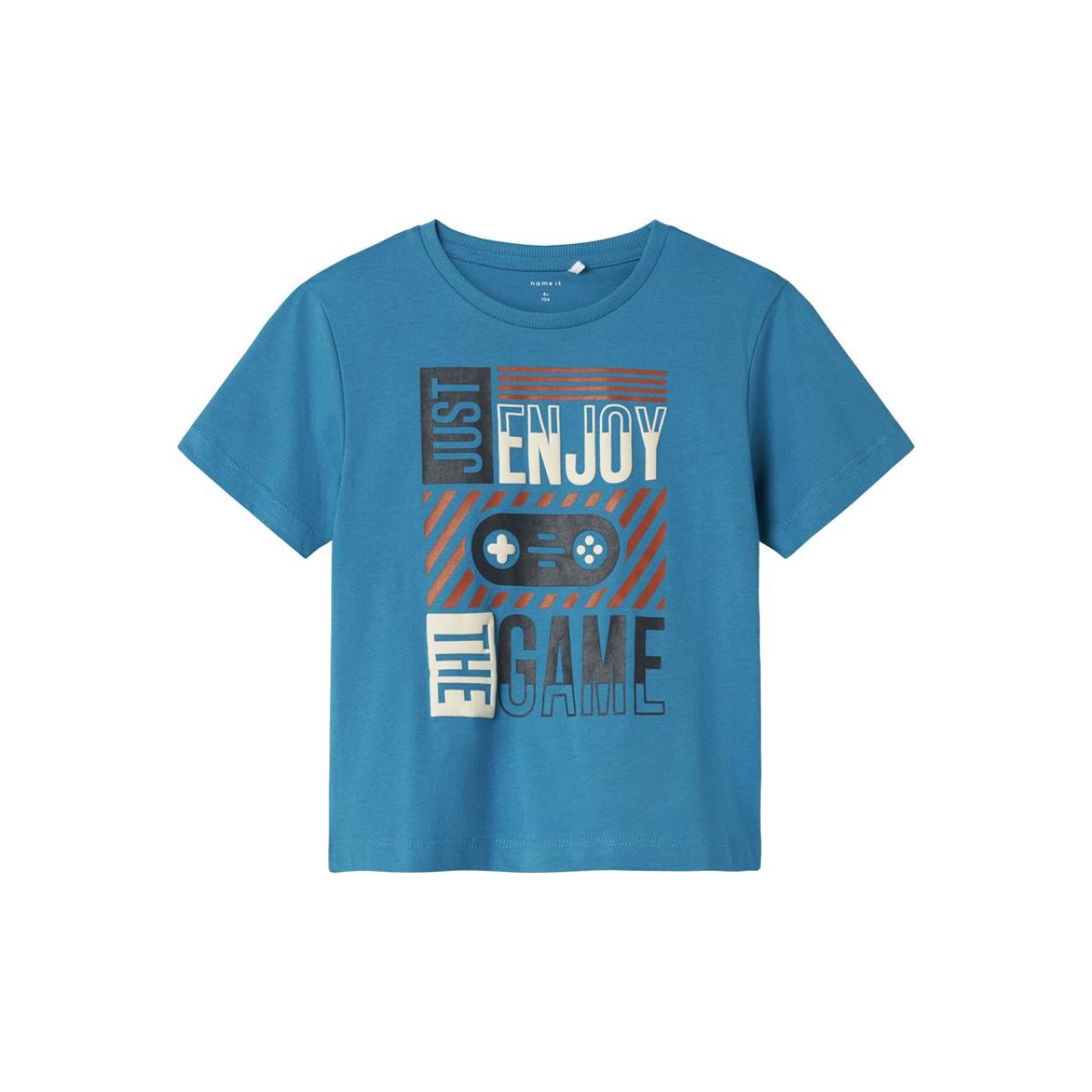 Μπλούζα μακό αγόρι name it-13238137-Fjord Blue