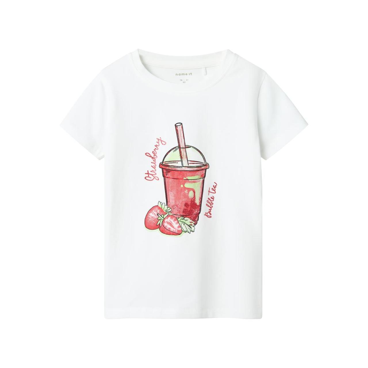 Μπλούζα μακό κορίτσι name it-13241048-Bright White-organic cotton