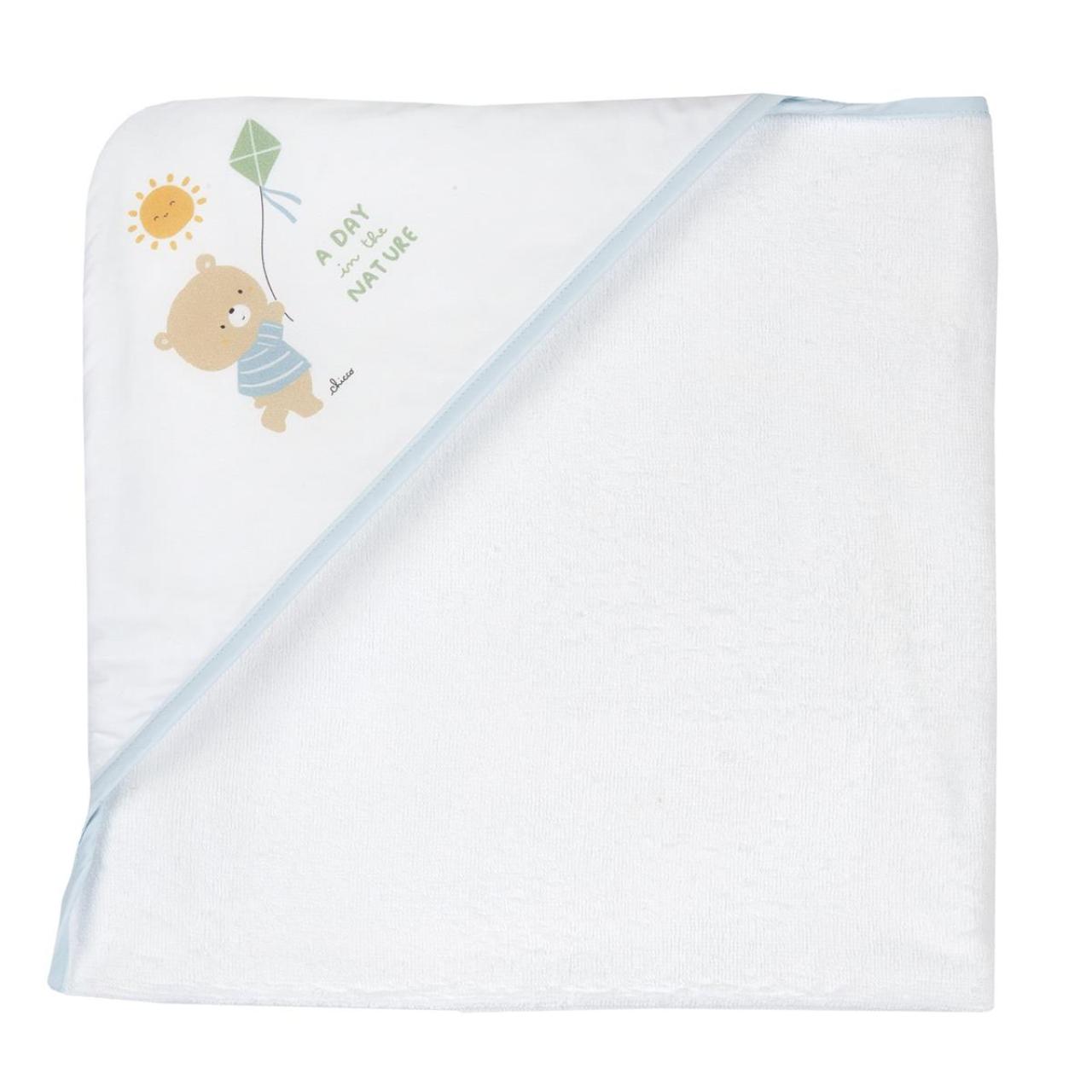 Chicco Μπουρνουζοπετσέτα μπεμπέ αγόρι Chicco-016861-021-Ciel