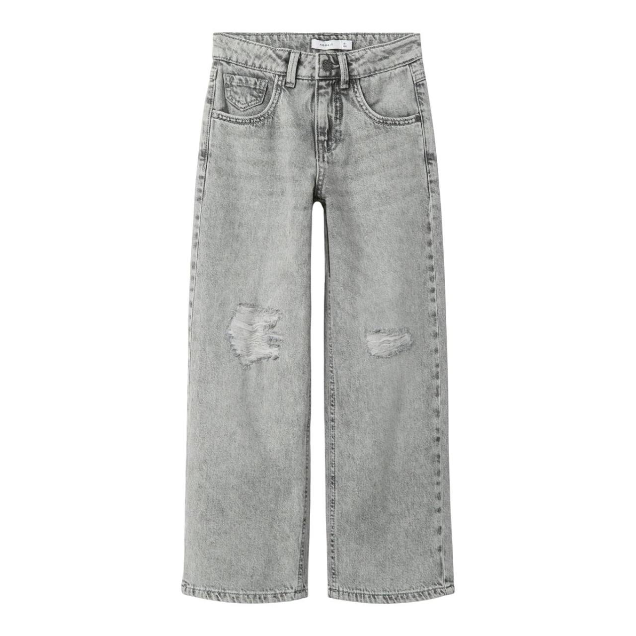 Name it Παντελόνι τζιν κορίτσι name it-13211699-Light Grey Denim-organic cotton