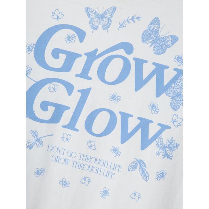 Μπλούζα μακό κορίτσι name it-13240657-Bright White/Provence-organic cotton