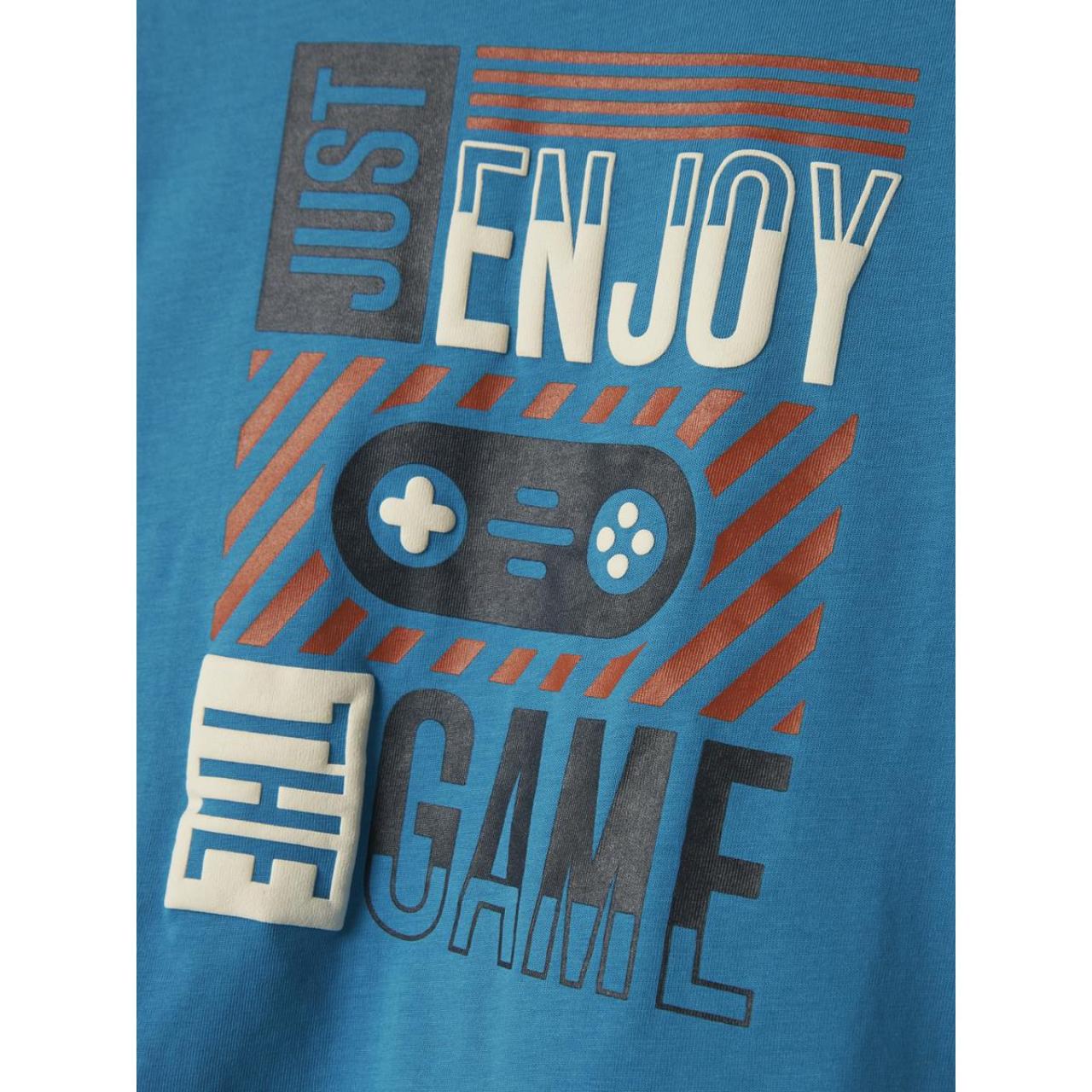 Μπλούζα μακό αγόρι name it-13238137-Fjord Blue