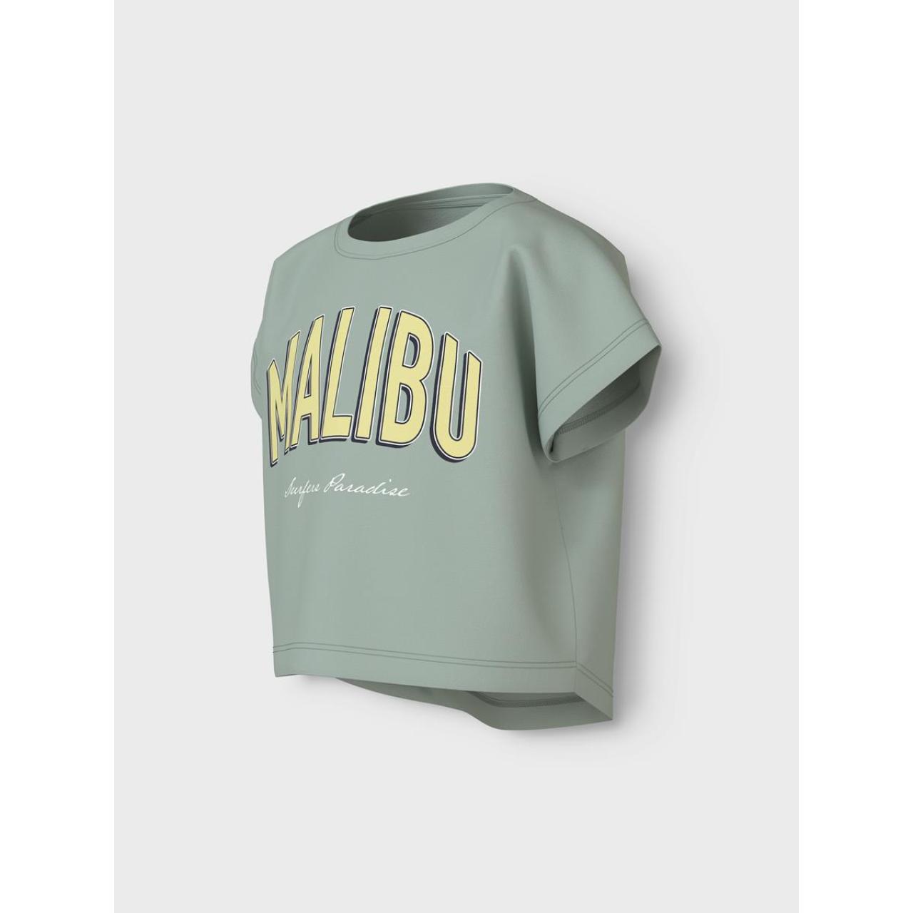 Μπλούζα μακό crop κορίτσι name it-13215793-Aqua Gray φωτογραφία