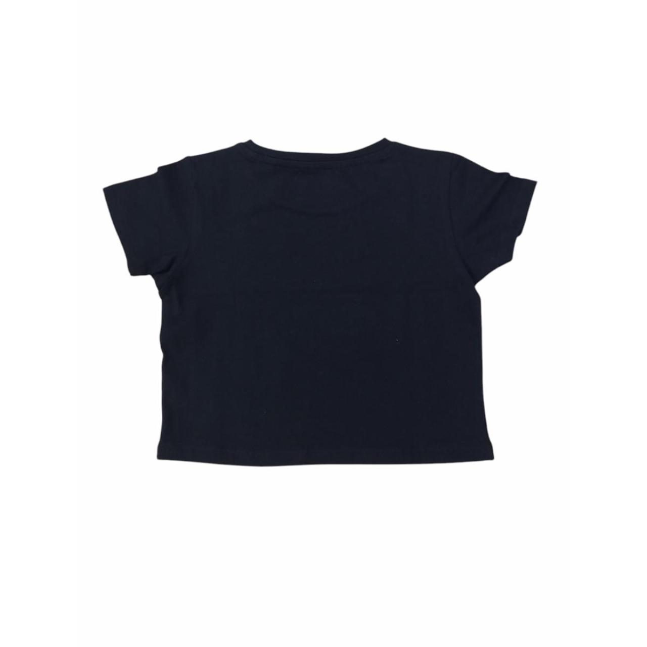 Μπλούζα μακό crop κορίτσι Losan-LJGAP0103_25028-BLACK