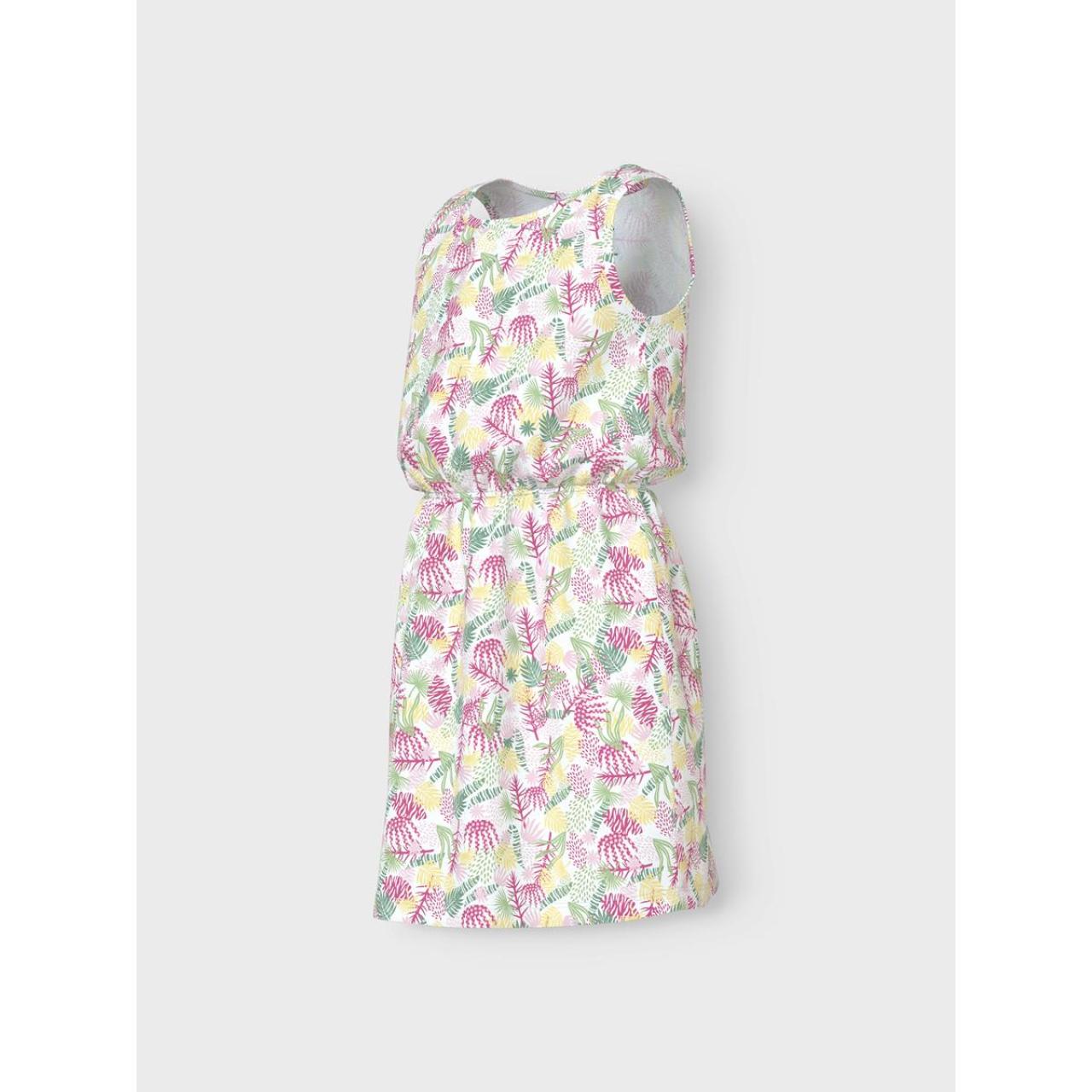 Φόρεμα μακό κορίτσι name it-13230097-Bright White/Tropic φωτογραφία