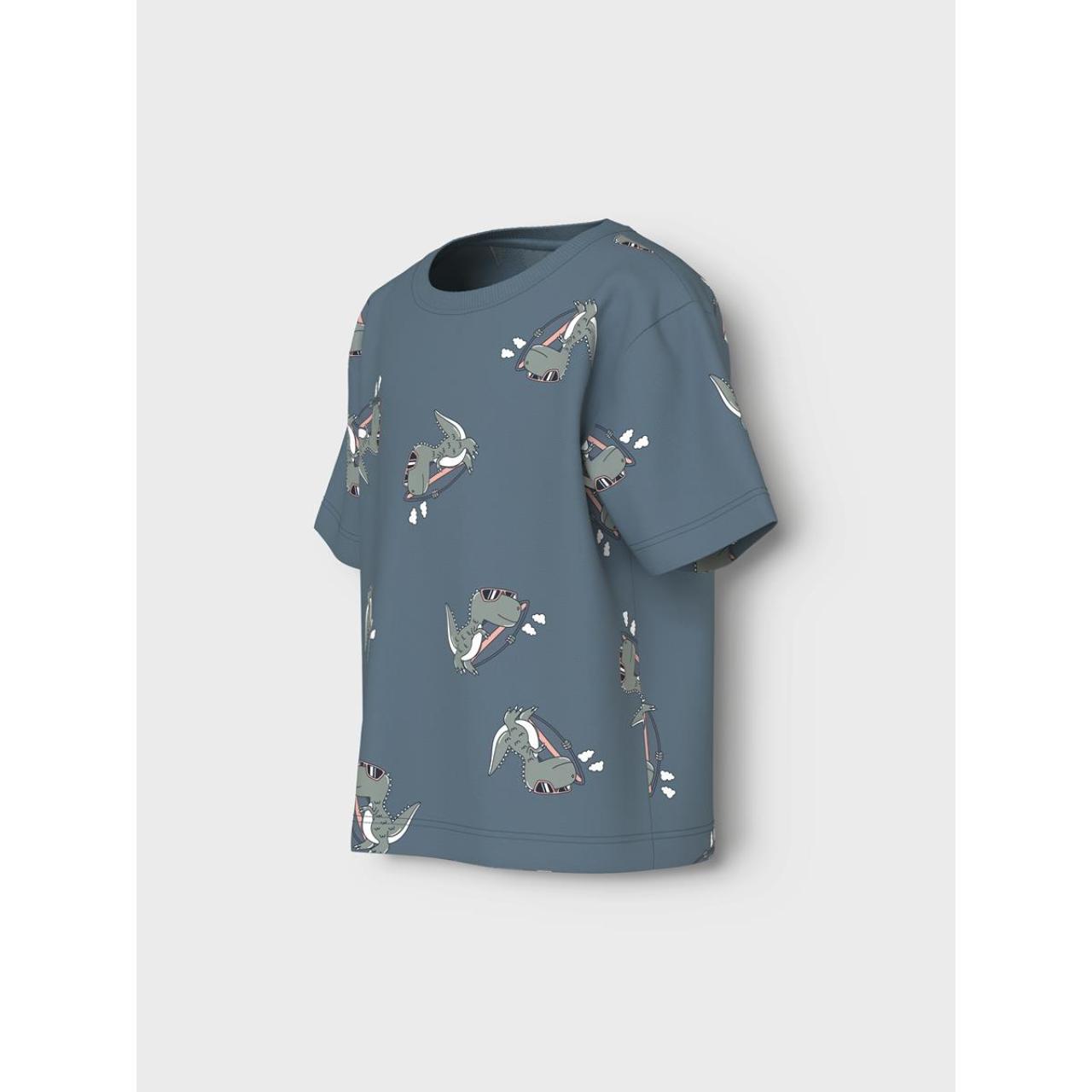 Μπλούζα μακό αγόρι name it-13241581-Blue Mirage-organic cotton φωτογραφία
