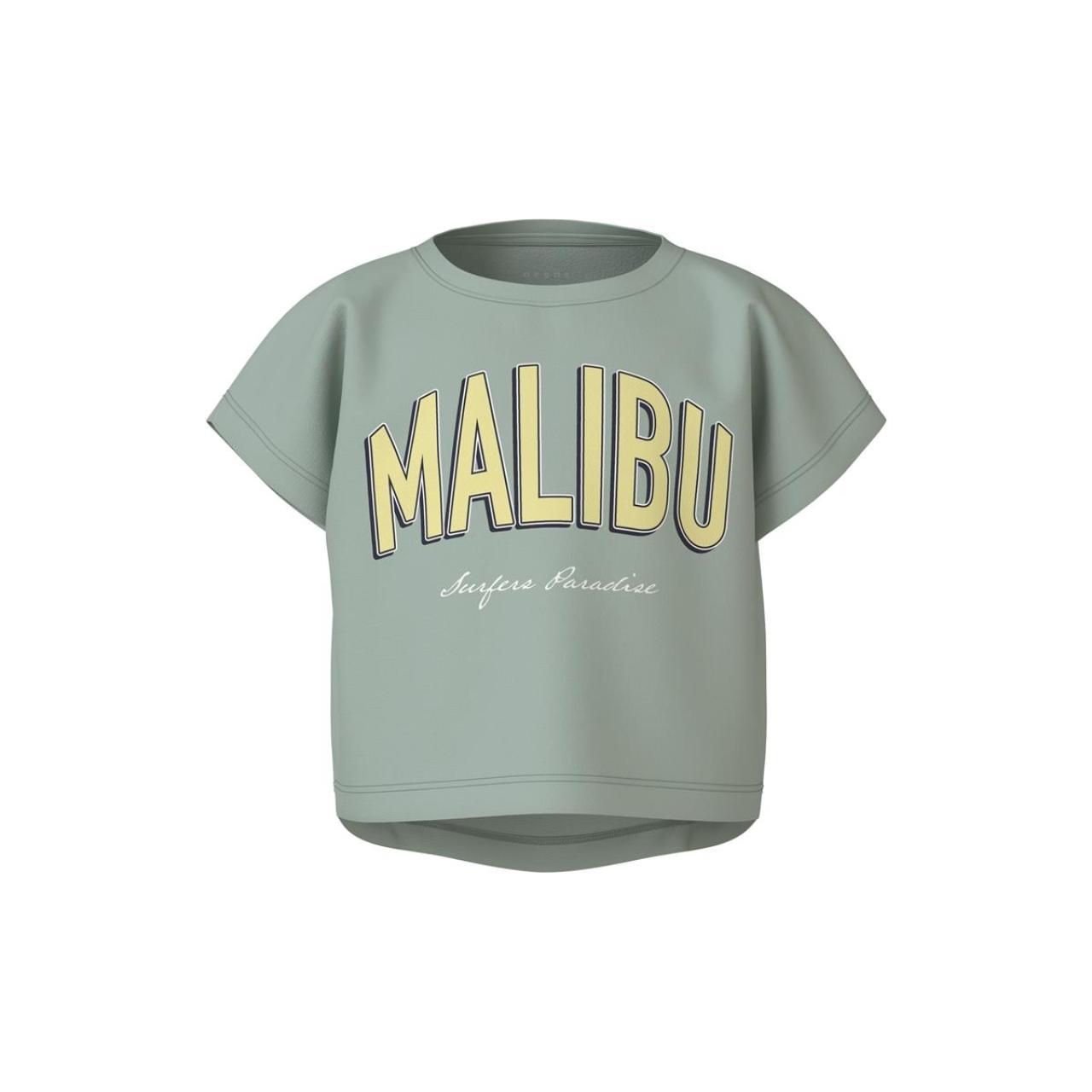 Name it Μπλούζα μακό crop κορίτσι name it-13215793-Aqua Gray