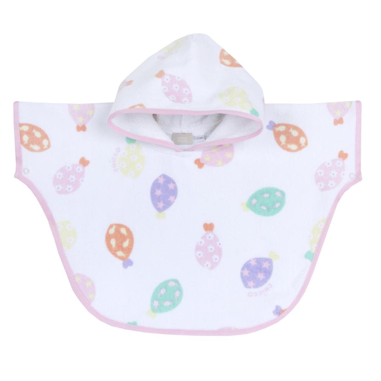 Chicco Πόντσο-μπουρνούζι μπεμπέ κορίτσι Chicco-016783-011-White