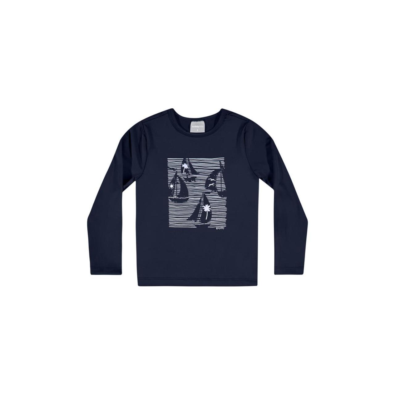 Σετ παραλίας με μαγιό μπόξερ αγόρι Quimby Kids-1208-34287-Navy φωτογραφία