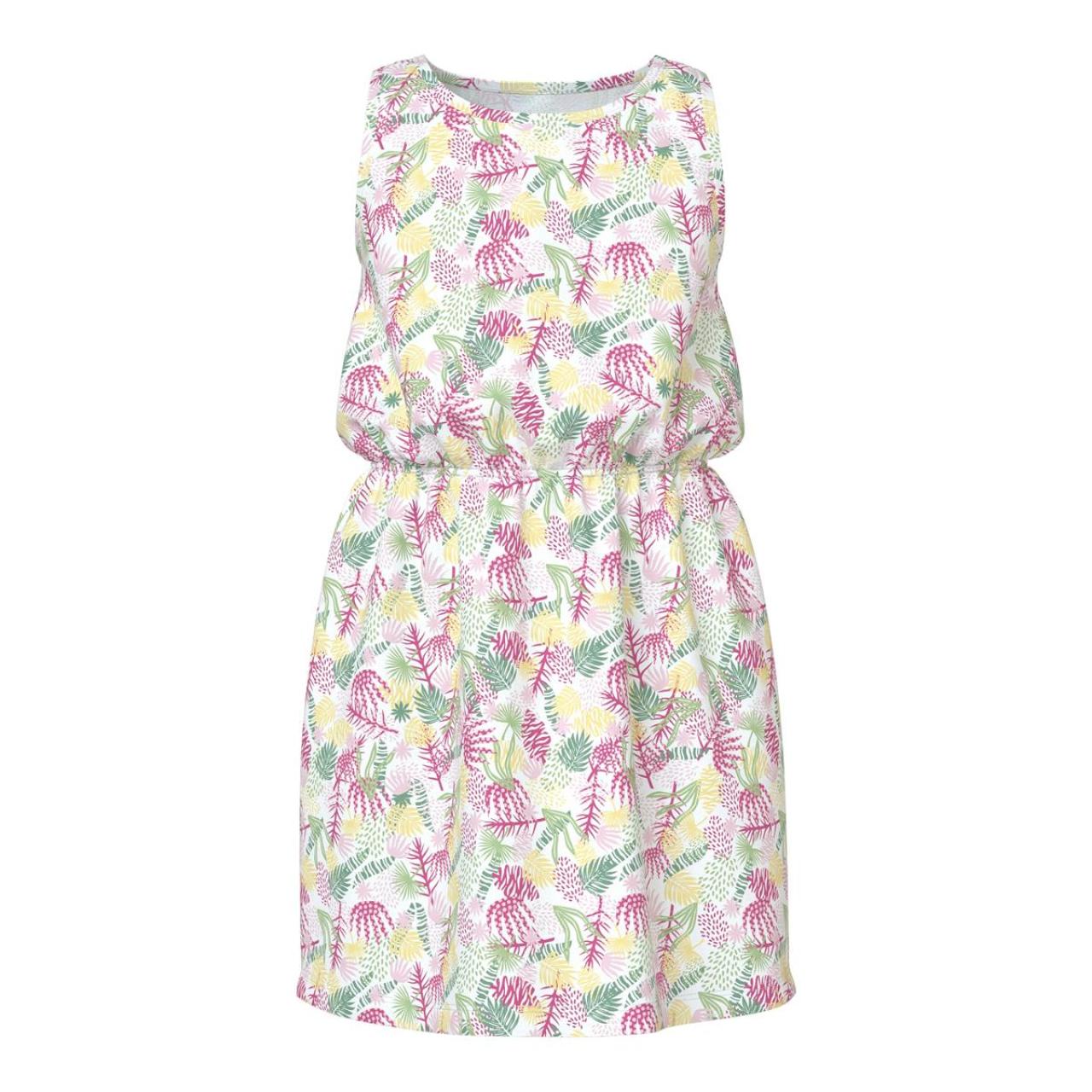 Name it Φόρεμα μακό κορίτσι name it-13230097-Bright White/Tropic