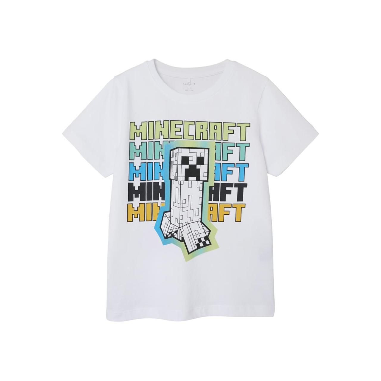 Μπλούζα μακό αγόρι Minecraft name it-13232367-Bright White