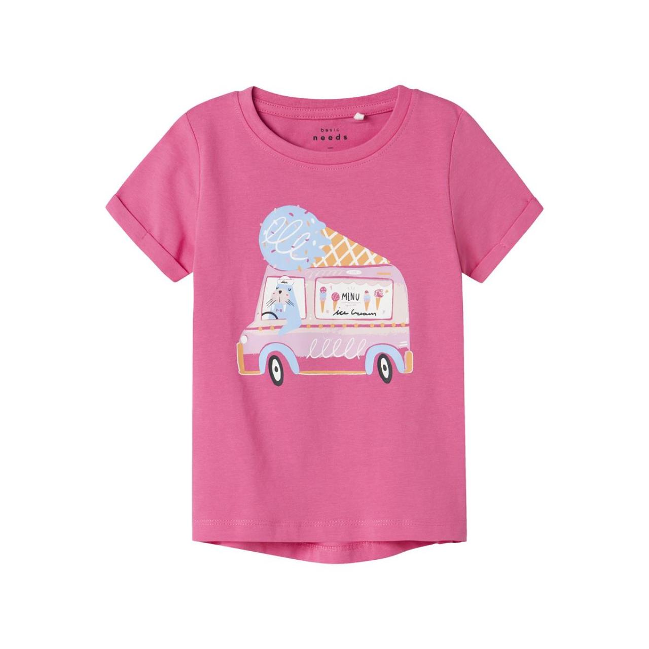 Μπλούζα μακό κορίτσι name it-13228145-Carmine Rose