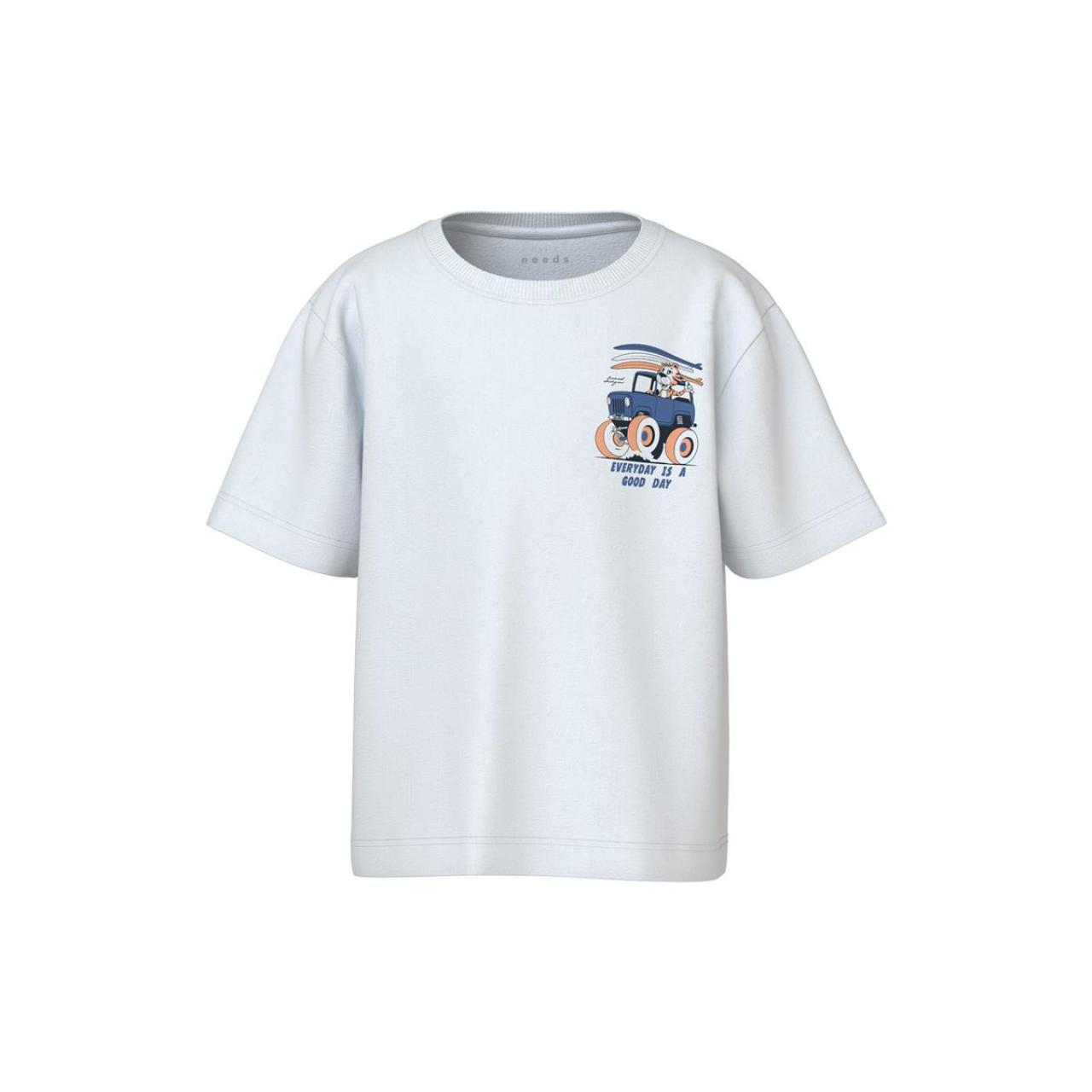 Μπλούζα μακό αγόρι name it-13241580-Bright White