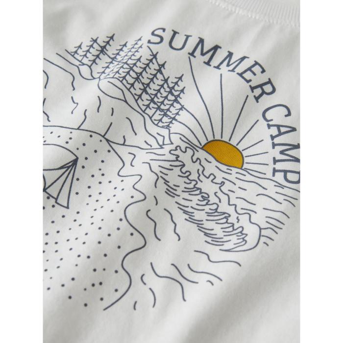 Μπλούζα αμάνικη μακό αγόρι name it-13230053-Bright White/Summer Cam