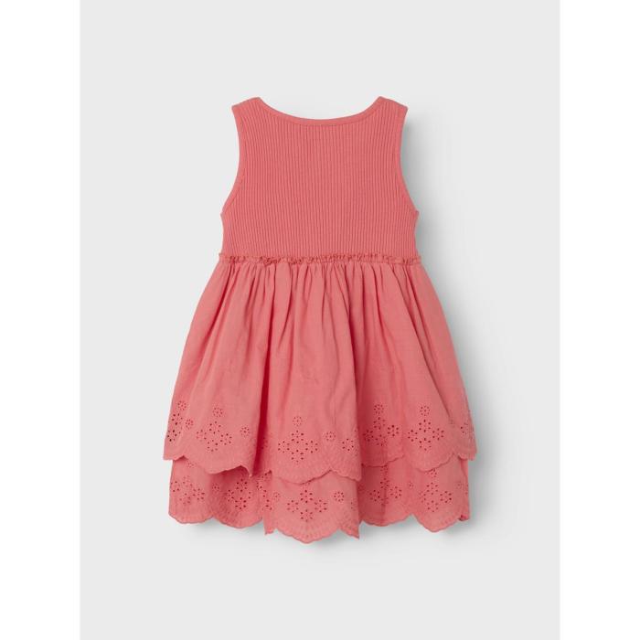 Φόρεμα υφασμάτινο κορίτσι name it-13243174-Spiced Coral