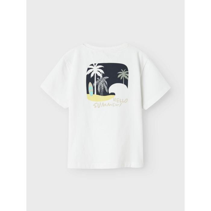 Μπλούζα μακό αγόρι name it-13243292-Bright White
