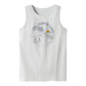 Μπλούζα αμάνικη μακό αγόρι name it-13230053-Bright White/Summer Cam