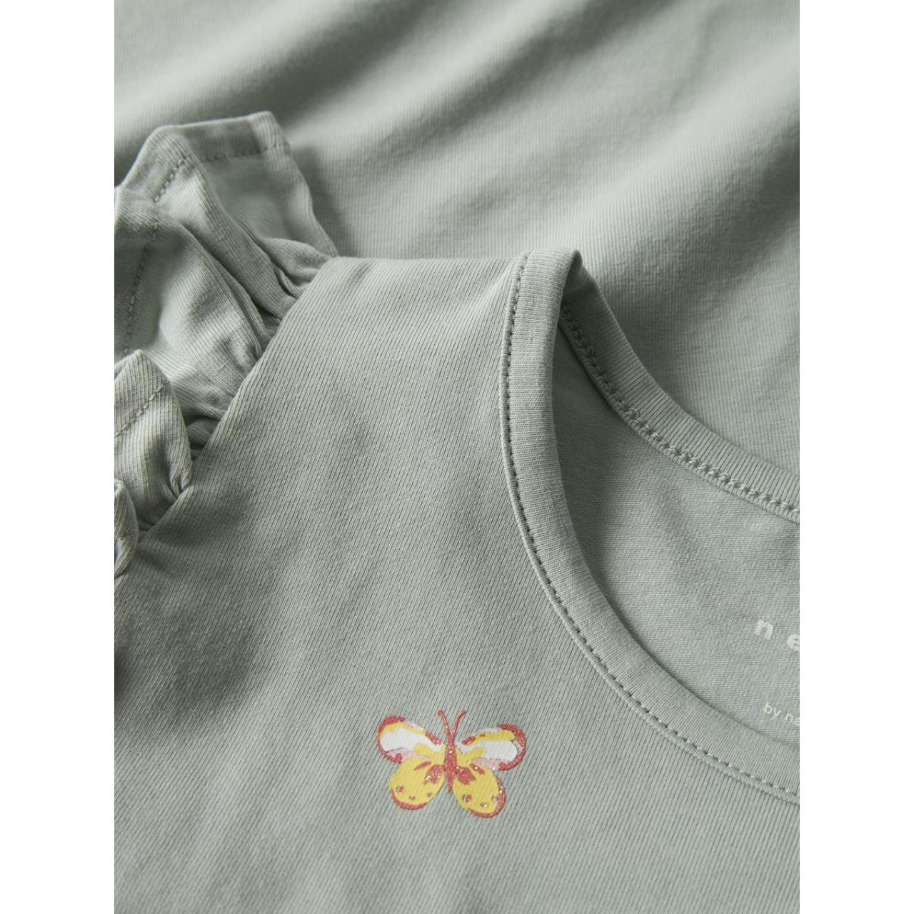 Μπλούζα μακό κορίτσι name it-13230227-Aqua Gray