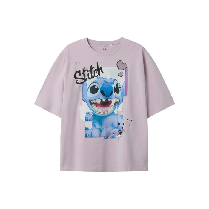 Μπλούζα μακό Stitch κορίτσι name it-13238482-Winsome Orchid