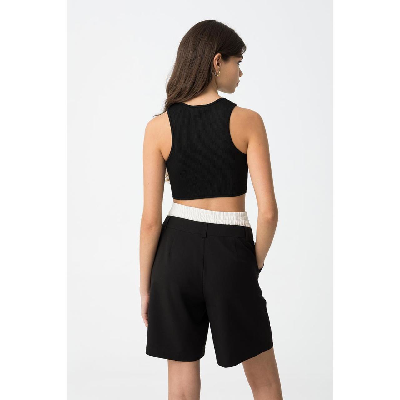 Μπλούζα μακό ριμπ κορίτσι Tiffosi-10059102-000-Black