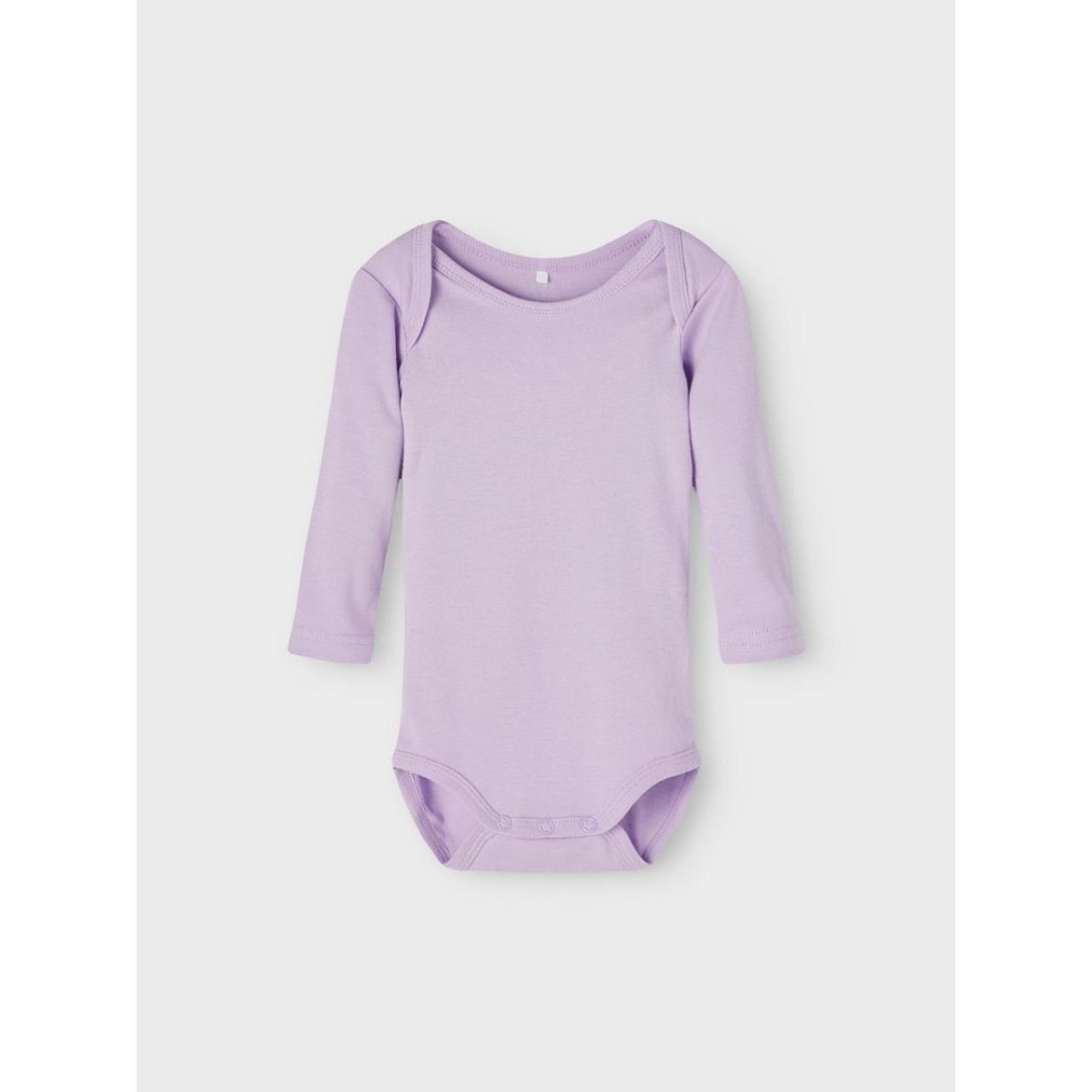 Σετ 3 τεμ. φορμάκια μπεμπέ Name it-13192795-LAVENDULA-organic cotton