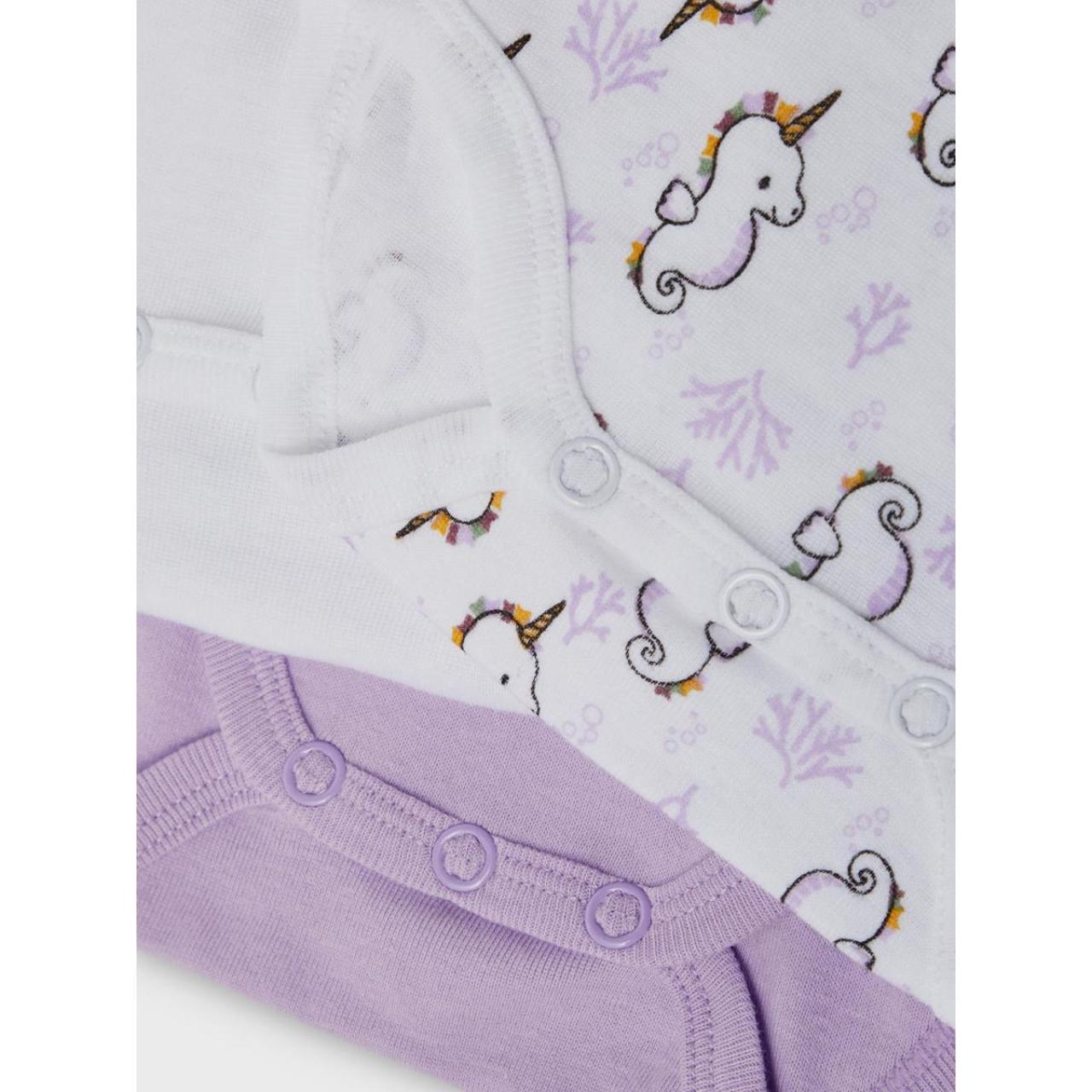 Σετ 3 τεμ. φορμάκια μπεμπέ Name it-13192795-LAVENDULA-organic cotton