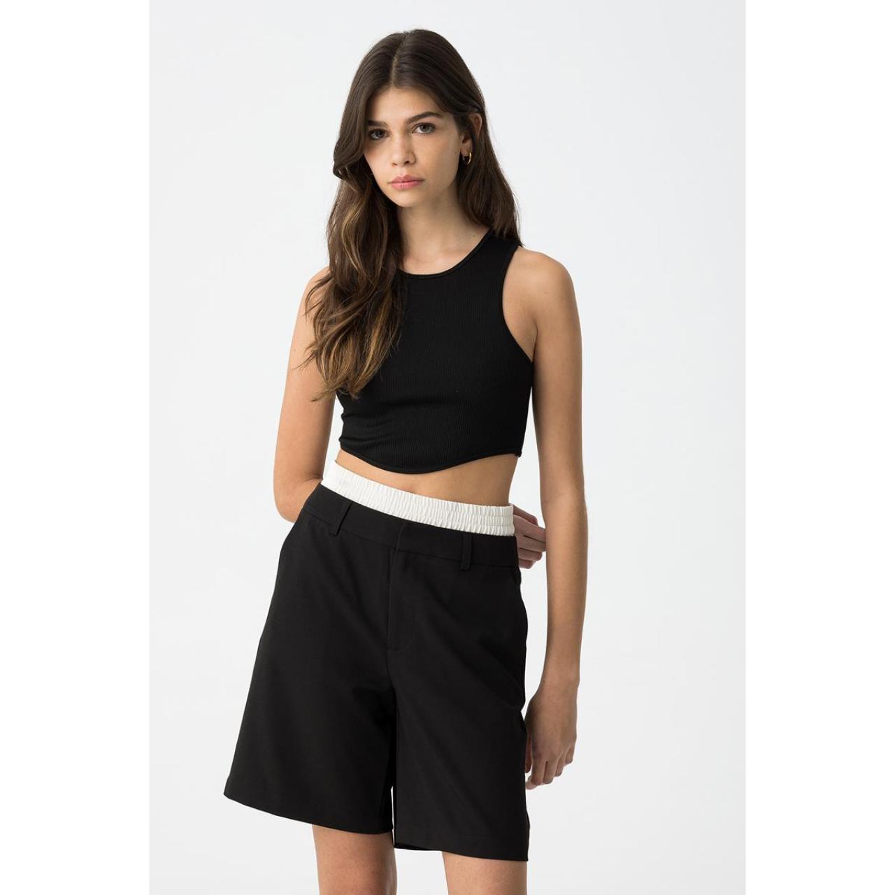 Μπλούζα μακό ριμπ κορίτσι Tiffosi-10059102-000-Black