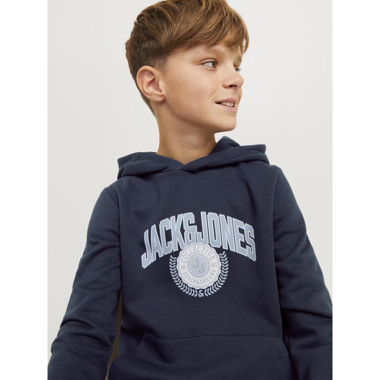 Μπλούζα φούτερ αγόρι Jack & Jones-12266761-Sky Captain