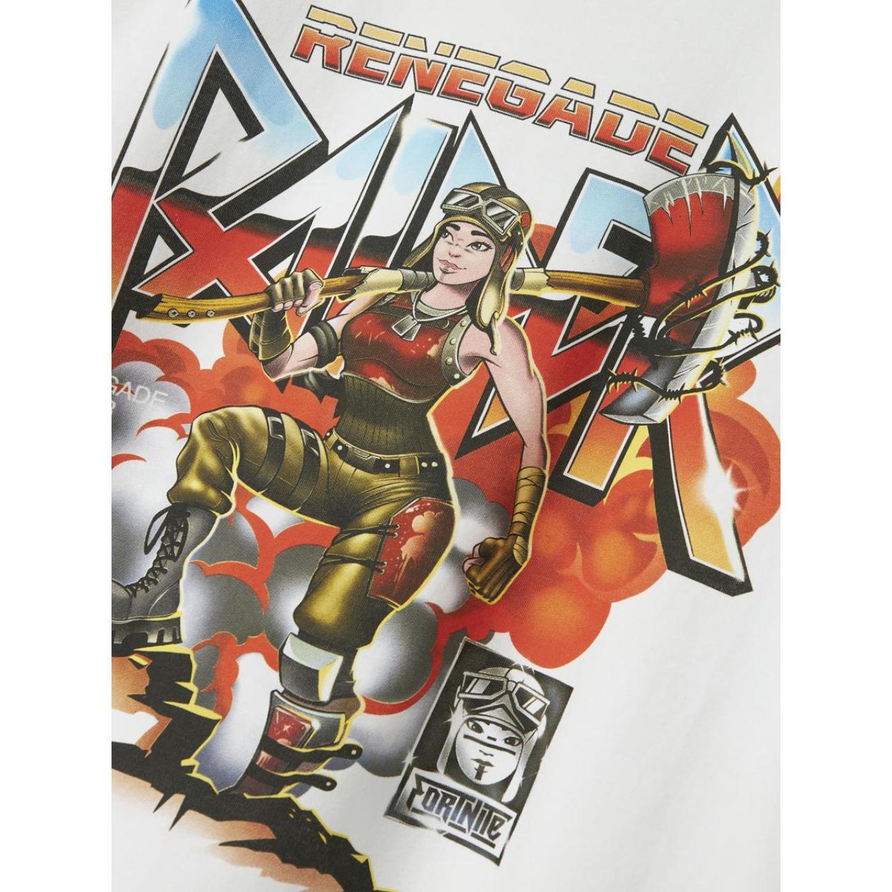 Μπλούζα μακό αγόρι Fortnite name it-13245030-Bright White φωτογραφία