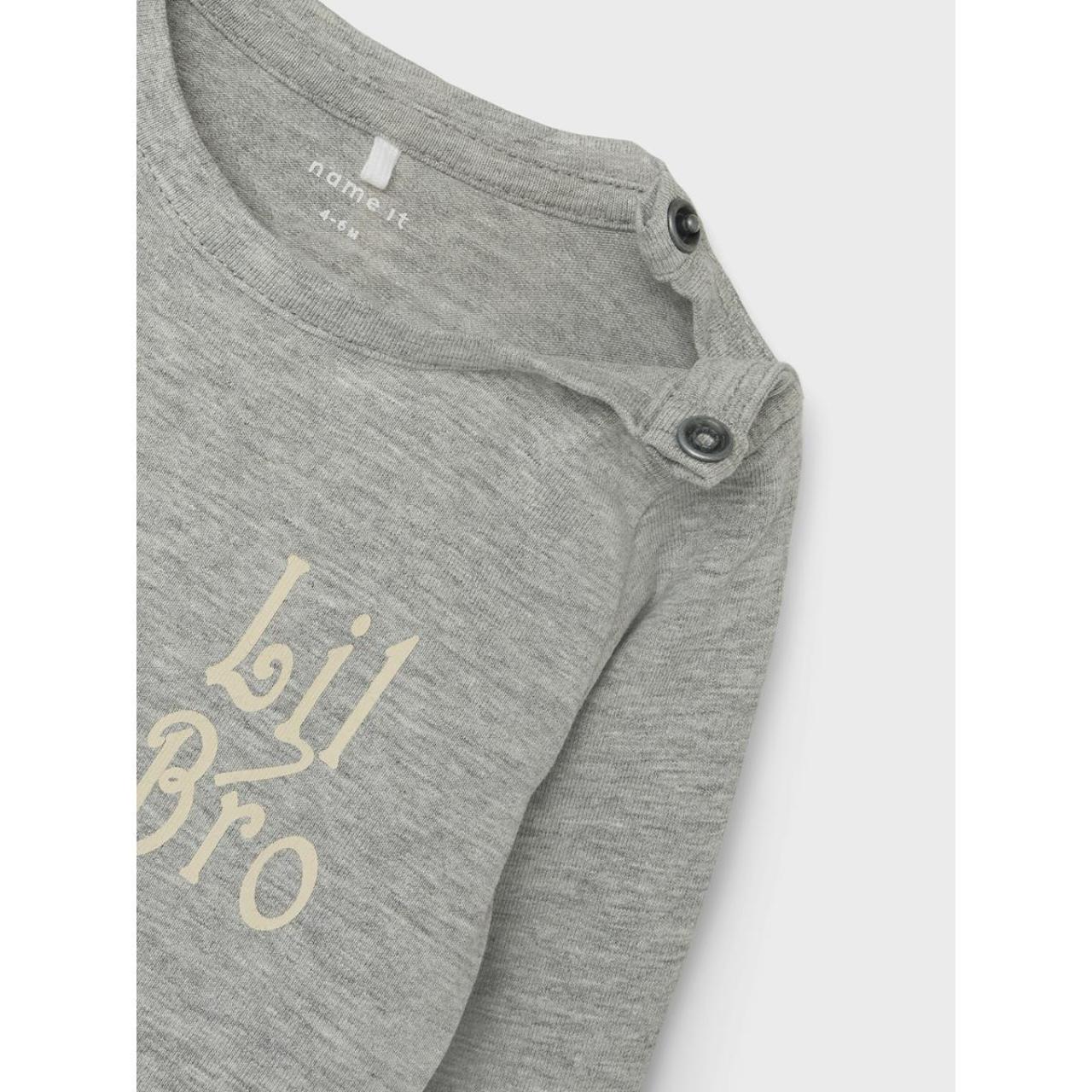 Φορμάκι εσώρουχο unisex name it-13240546-Grey Melange-organic cotton φωτογραφία