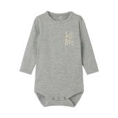 Φορμάκι εσώρουχο unisex name it-13240546-Grey Melange-organic cotton