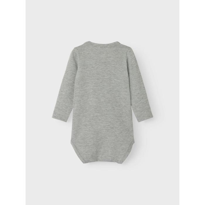 Φορμάκι εσώρουχο unisex name it-13240546-Grey Melange-organic cotton