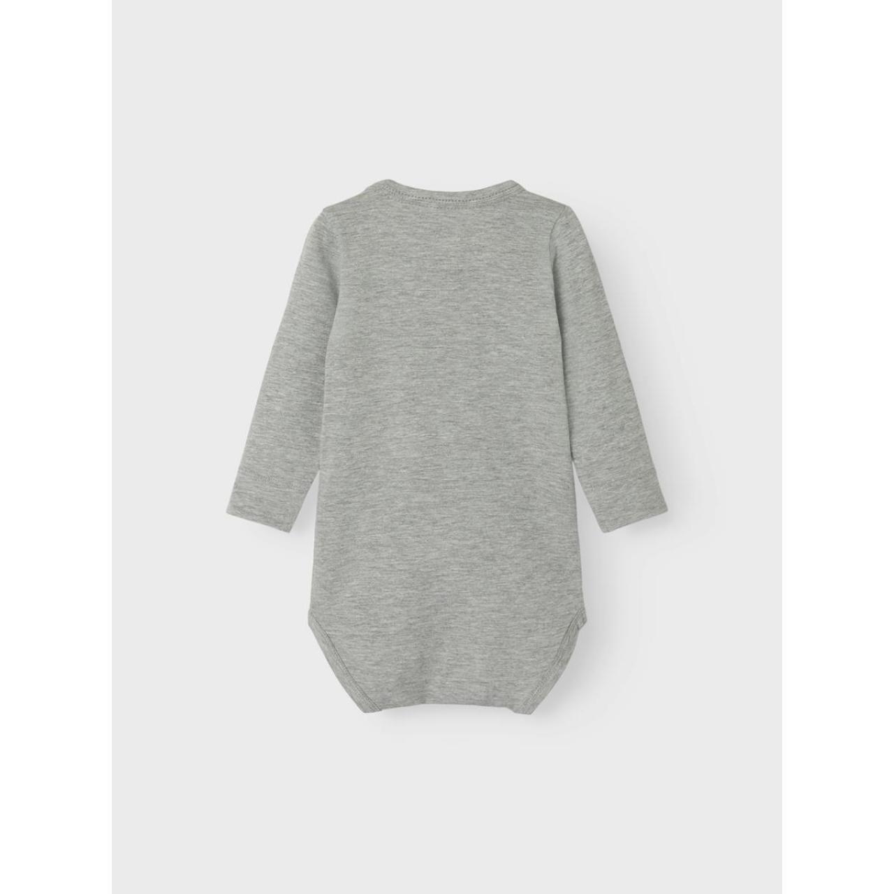 Φορμάκι εσώρουχο unisex name it-13240546-Grey Melange-organic cotton